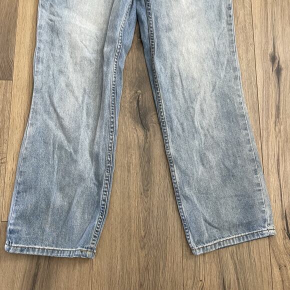 UNIF Vintage Womens Size 28 Relaxed Fit Denim Jean Wide Leg Loose Mid Rise Y2K - Picture 3 of 9
